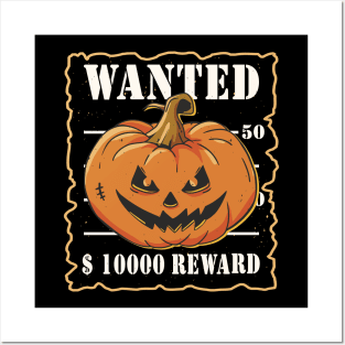 Halloween Pumpkin Mug Shot Funny Spooky Halloween Costume Posters and Art